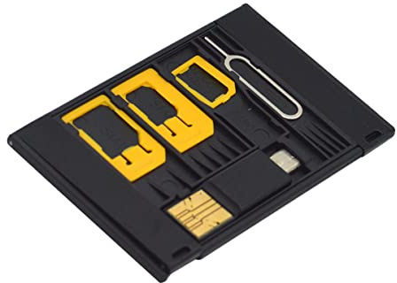 LABRIMP 5 Stück SIM-Adapter-Set Micro-SIM Und Nano-Adapter Kompatibel Für Handys Tragbar Und Praktisch