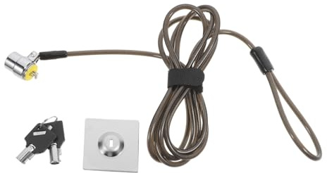 FUNNETOYU Dickes Verstärktes Stahlkabel Laptop Schloss mit Schnalle Sicherheitsschloss für Notebook PC Monitor Projektor Diebstahlschutz für Büro und Zuhause
