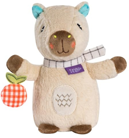 Fehn Bean Bag Capybara Clara – Stofftier & Einschlafhilfe für Babys | Spielgefährte, Beschützer und Kuschelfreund zum Greifen, Fühlen und Knuddeln – Kuscheltier für Kleinkinder ab 0 Monaten