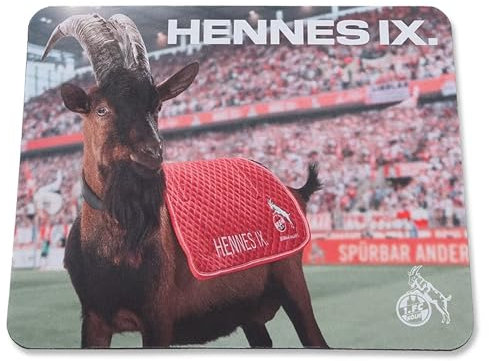 1. FC Köln Mousepad/Mauspad Hennes - Plus gratis Aufkleber Forever Köln