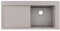 Hansgrohe 43314380 Lavabos, Gris Cemento, fregadero de encastre 45cm con escurridor