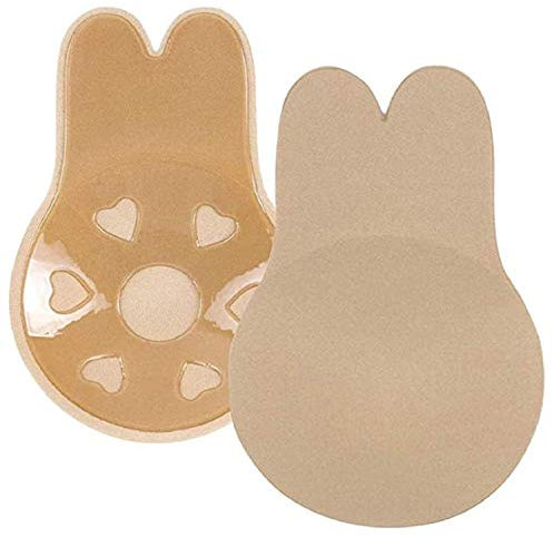 EgBert 3 Paare Silikon Pasties Brustlift - Womens Cover BH unsichtbare Klebstoff BH, Wiederverwendbare Heben BH Tassen atmungsaktive Nippel Abdeckung für Mädchen Damen