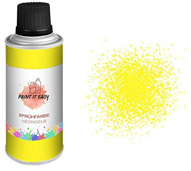 PAINT IT EASY Sprühfarbe, Sprühbastellack, Farbspray, 150ml, Neongelb