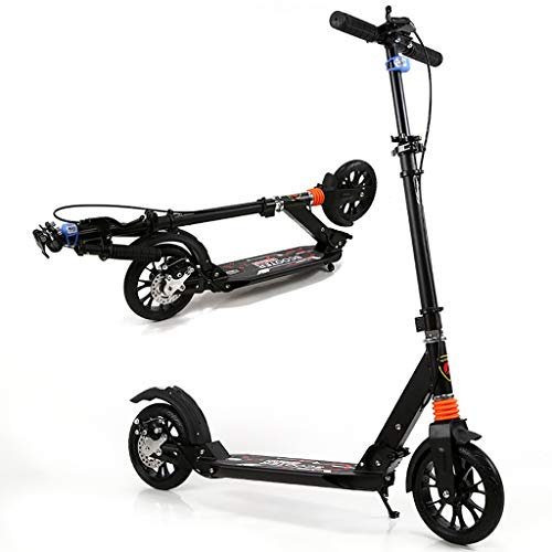 Unbekannt City Roller Scooter Klappbar Höhenverstellbar Roller für Erwachsene | Big Wheel Scooter Cityroller mit Doppelfederung,Tretroller für Kinder ab 8 Jahre oder älter bis 100kg