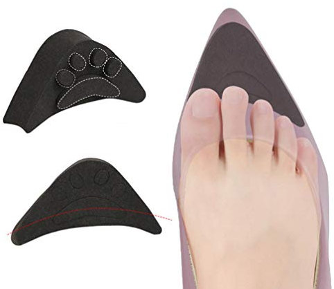 Milisten 4 Stück Verstellbare Zehenfüllereinsätze Weicher Schwamm Big Toe Plug Fußstütze Schuhfüller Zehenstopfeneinsätze für zu Große Schuhe