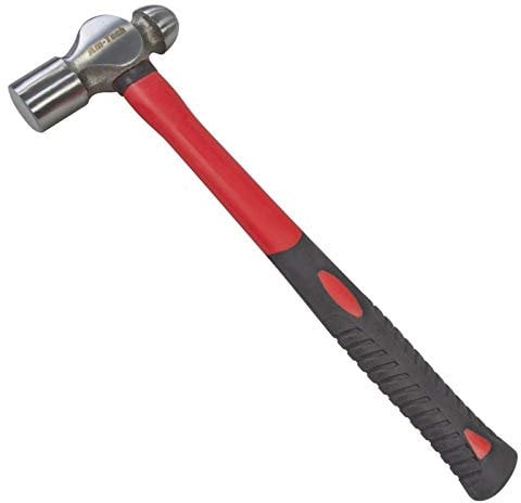 16oz Ball Pin Pein Hammer Fibreglass Shaft Drop Forged Heat Treated A0680