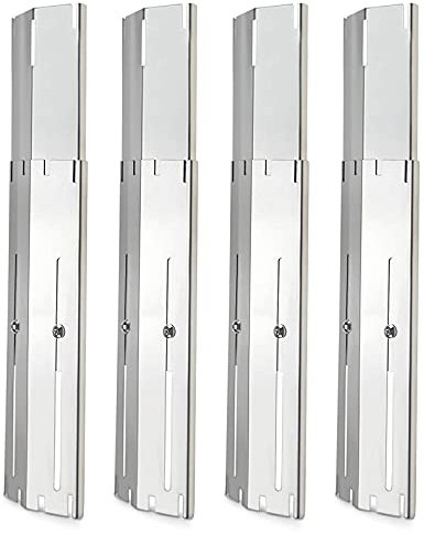 Universal-Grill-Heizplatten, Heizzelte, Hitzeschilder für Gas-Grill, verstellbare Grill-Grill, Flammen-Tamers, Brenner-Abdeckungen, Hitzeschutz, Edelstahl, Gas-Grill-teile, 4er-Pack