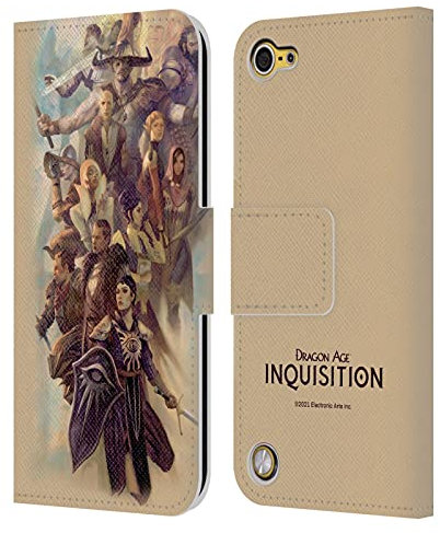 Head Case Designs Offiziell Zugelassen Dragon Age Begleiter und Berater Inquisitionsgrafiken Leder Brieftaschen Handyhülle Hülle Huelle kompatibel mit Apple iPod Touch 5G 5th Gen