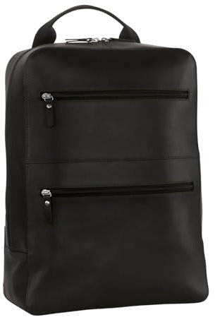 Leonhard Heyden Rucksack Laptoprucksack mit Laptopfach Dakota Business Backpack Black schwarz