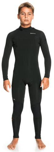 Quiksilver Boys 3/2 Sessions Back Zip Wetsuit - Black | 10