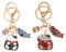 TOYANDONA Lucky Cat Keychain Maneki Neko Keychain Style japonais, porte-clés porte-clés, sac à main, pendentif de Noël, Nouvel An, cadeau