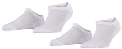 FALKE Damen Active Breeze 2-Pack Sneakersocken atmungsaktives nachhaltiges Lyocell kühlend frisches Fußklima verstärkt glatt fein dünn elegant einfarbig Multipack 2 Paar