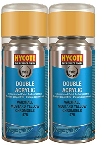 Hycote XDVX703 Vauxhall Mustard Yellow 150ml *2
