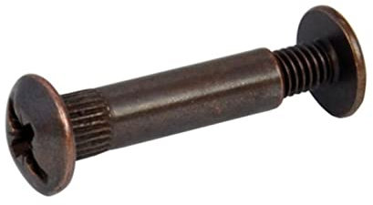 GIUNTO A VITE PER MOBILI COLORE BRONZO giunzione connettore acciaio bullone dado