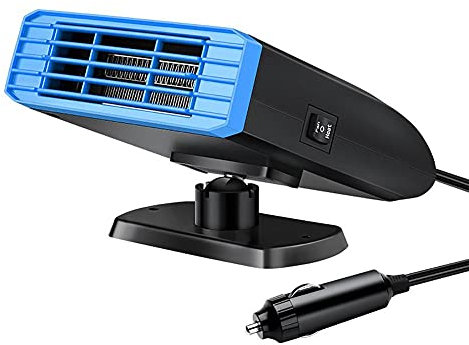 Surakey Auto Heizlüfter, Auto Defroster Demister, 12V 150W Auto Heizung für Tragbare Autoheizung Defroster,Einstellbare Heizung Fan Auto Elektrische Heizung Kühlung Fan Windschutzscheibe Defroster