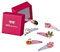 HAARallerliebst Haarspangen Set (6 Stück | glitzernde Schmetterlinge | bunt) für Mädchen inkl. Schachtel zur Aufbewahrung (Tiere Glitzer - pink)
