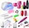 Kit Ricostruzione Unghie con Lampada LED 48watt, costruttore gel e set manicure (LAMPADA LED 48W E FRESA 13000 GIRI)