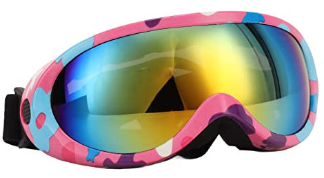 Cuque Hundesonnenbrille, Bruchsichere PC-Sonnenbrille mit UV-Schutz für den Außenbereich (Weißer purpurroter Rahmen)