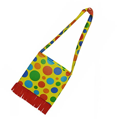 ABOOFAN Gepunktete Umhängetasche Clown-accessoires Für Frauen Rucksack-zubehör Backpacking Zubehör Halloween-kostümzubehör Clown-umhängetasche Cosplay-kostümzubehör Schultertaschen Bilden