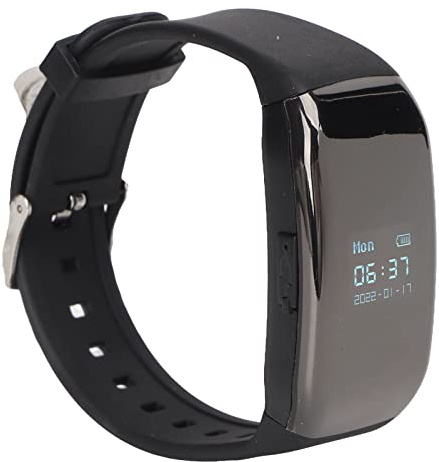 Orologio con Registratore Vocale Digitale, Registratore Ad Attivazione Vocale con Batteria da 300 MAh, Dispositivo di Registrazione del Braccialetto Vocale con Riduzione del (32G)