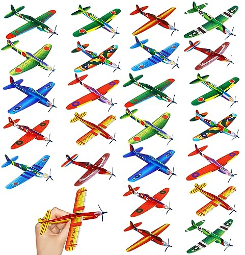 24 Stück Styropor-Flugzeuge, Styropor-Flugzeug, Segelflugzeug, Styropor-Flugzeug, Flugzeug, Spielzeug für Kindergeburtstag, Überraschungsgeschenk, Spielzeug Flugzeuge Styrol für Pinata
