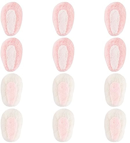 FINGERINSPIRE 12 Stück 2 Farben Filz Hasenohren Bastelzubehör Wollfilz Hasenohren Ornament Hasenohren Wollfilz Basteln Wollfilz Bastelbedarf Cosplay Zubehör Für DIY Ostern Party Haardekoration