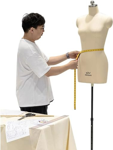SAFWEL Schneidermode Weiblich Schaufensterpuppe Weibliche Kleiderformen, Ansteckbarer Ständer für Schneiderpuppen zum Nähen von Kleidung, Schneiderpuppe (Size : XXL-88)