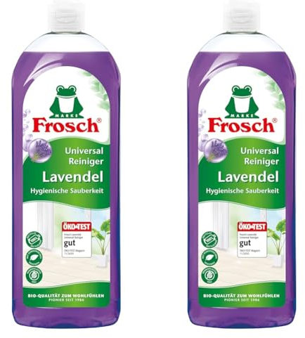 Frosch Lavendel Universal-Reiniger,kraftvoller Allzweckreiniger, leistungsstarke Reinigungskraft fürs gesamte Zuhause, 2er Pack (1 x 750 ml)