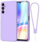 Fyriswho Cover per Samsung Galaxy A05s 4G Custodia Con 1 Pellicola Vetro Temperato, Sottile Morbida Silicone Resistente Ai Graffi Protettiva Cover con Samsung Galaxy A05s 4G (6.7) - Viola