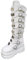 ticticlily Ladies Winter Gothic Punk Platform Boots Women Stivali F Bianco 35 EU