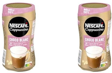 Nescafé Cappuccino Choco Blanc, Café Soluble, Boîte 270g (Lot de 2)