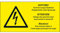 Dreifke® Aufkleber I Warn-Kombischild Auch bei ausgeschaltetem..., RoHS konform, 3-spr., Folie, 148x74mm, ASR A1.3, DIN EN ISO 7010 W012