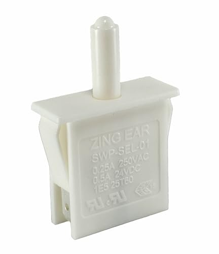 Interruttore a incasso, pulsante a pressione, interruttore per frigorifero, interruttore di spegnimento, interruttore per porta 0,25 A, 250 V~, dimensioni circa 26,5 x 10 x 28 mm