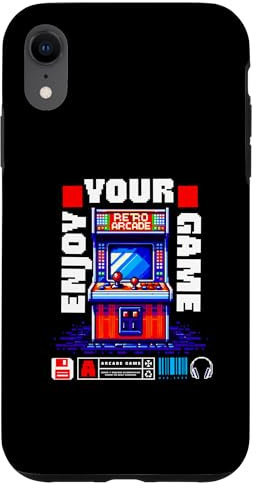 Hülle für iPhone XR Classic Retro Arcade Gaming Pixel Art - Enjoy Your Game Tee