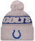 New Era NFL Sideline Winter Mütze Indianapolis Colts grau