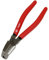 sopomarkt24 Abisolierzange TriCut Abmantelungszange Zange Installationszange Seitenschneider Feinjustierung Abisolierwerkzeug einstellbarer Längenanschlag Leiter mit 1,5mm² & 2,5mm² 170mm Rot