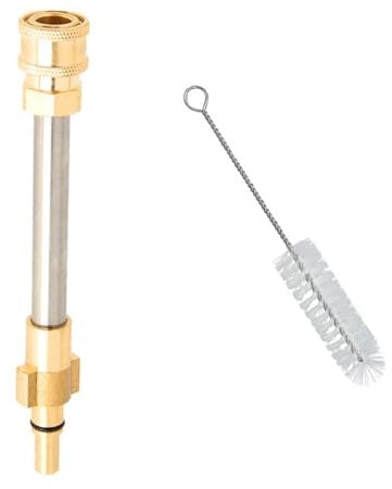 DEFIYEAR Pressure Washer Adapter for Bosch AQT - 1/4'' Quick Connect Fitting, Compatible for Titan Pressure Washer Stainless Steel, Snow Foam Lance Adaptor (with Brush)