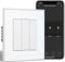 BSEED Smart Interruptor Empotrado de Cristal 3 Gang 1 vía, Interruptor de Botón WiFi Compatible con Alexa/Google Home, Interruptor de Pared Funciona con APP Smart Life/Tuya, Blanco