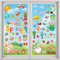 Fensterbilder Selbstklebend Fenstersticker Kinder Fensterbilder Frühling Kleiner Zwerg Fensteraufkleber Wiederverwendbare Fensterdeko Frühling für Kinderzimmer Party Zubehör (9 Blätter)