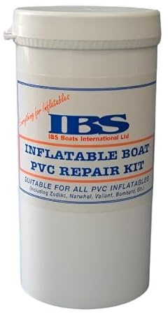 Inflatable PVC Boat Dinghy Canoe Rib Swimming Pool Patch Glue Repair Kit (Light Grey)