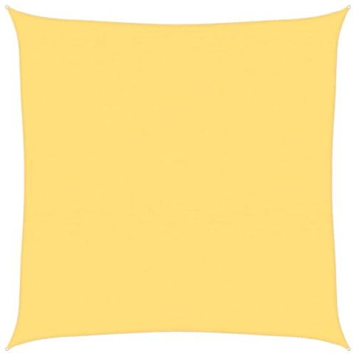 Gecheer Sonnensegel, HDPE Sonnensegel 4,5x4,5 m Beige UV-Schutz, Wind- und wasserdurchlässig, für Garten, Terrasse, Balkon