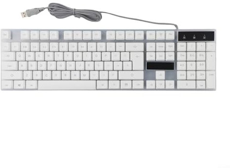 YUEKOPOU Draagbaar toetsenbord, draadloze connectiviteit, e Mechanical Gamepad Style RGB Backlit Keyboard Perfectly Aligned to Meet Gamer Demands