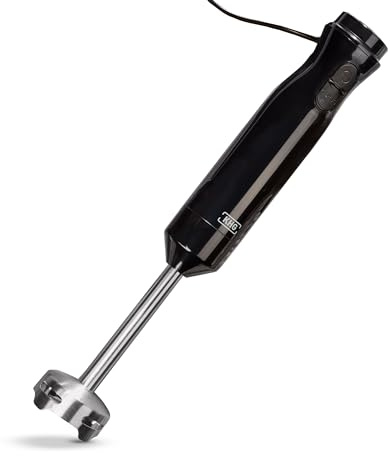 KHG Stabmixer 1000 Watt mit LED-Display - 6 Geschwindigkeiten & Turbo-Funktion - Edelstahlmesser 4-flügelig - Leistungsstarker Pürierstab für Suppen, Smoothies & Babynahrung