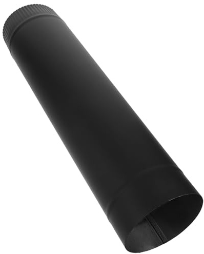 Homoyoyo Tuyau de Cheminée en Acier Inoxydable Noir 125 MM Rallonge de Conduit de Fumée 05 M pour Poêle à Bois Conduit D’Évacuation Résistant à Haute Température Tubage Extérieur pour