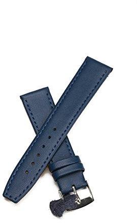 Ladies Women's Leather Thin Watch Strap 19 Colours 12mm - 22mm (12mm, Navy)