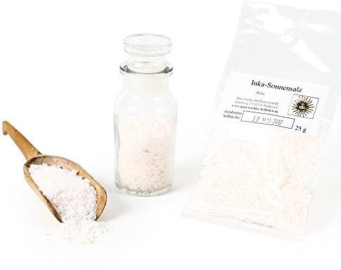 Inka Sonnensalz, Quellwassersalz, Andensalz aus Peru, Spezialsalz, Steinsalz, Salz rose, Maras Bergsalz, Natursalz, Inkasalz, 25g