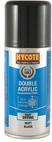 Hycote XDPB905 Matt Black Spray Paint (4 Pack)