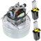 SPARES2GO TCO DL2 1104T 205403 Type 240v Motor for Numatic Henry Hetty Vacuum Cleaner (+ 2 x Carbon Brushes)