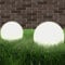 Wakects LED-Kugellampen, 2 Stück 20 cm, große LED-Gartenkugel, Beleuchtung für Außenbereich, dekorative Lichter für Garten, Rasen