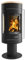 Justus 4827 42 Meva Kaminofen Stahl Schwarz/Topplatte Sandstein/A